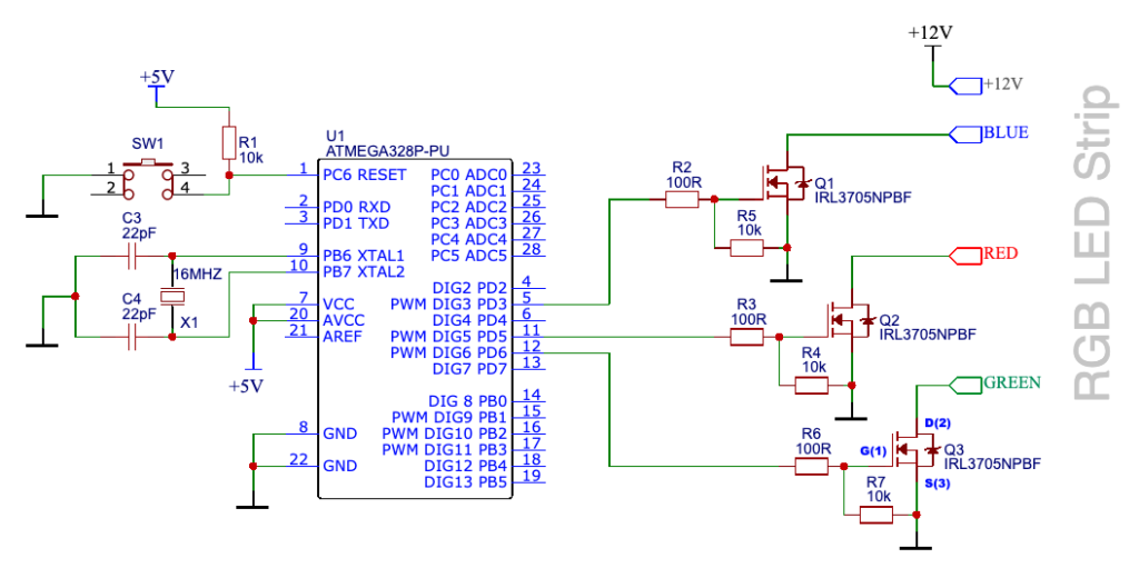 gateway Employer Extraction MOSFET IRL3705N, sterowanie taśmą RGB LED - Arduino dla strasznych lamerów